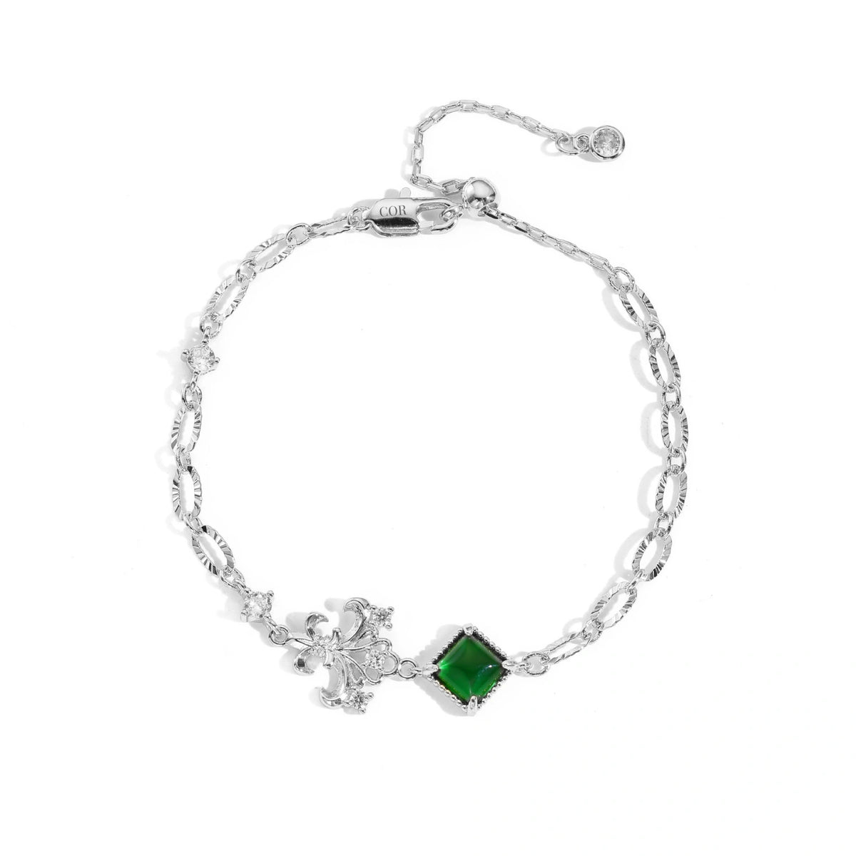 Evergreen Iris Charm Bracelet