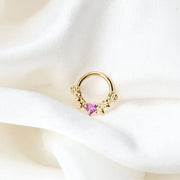 Titanium Artemis Thorned Rose Clicker - Graceful Ruby