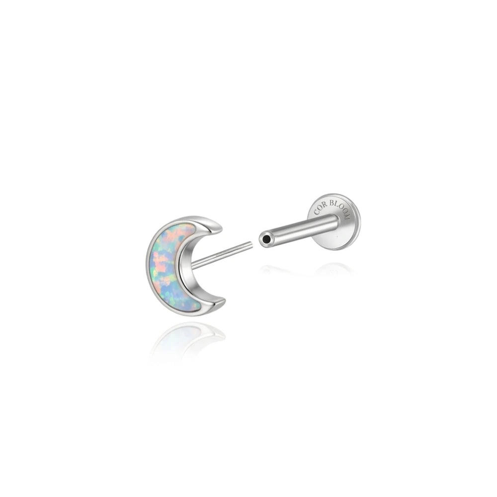 Harmony Opal Moon Stud