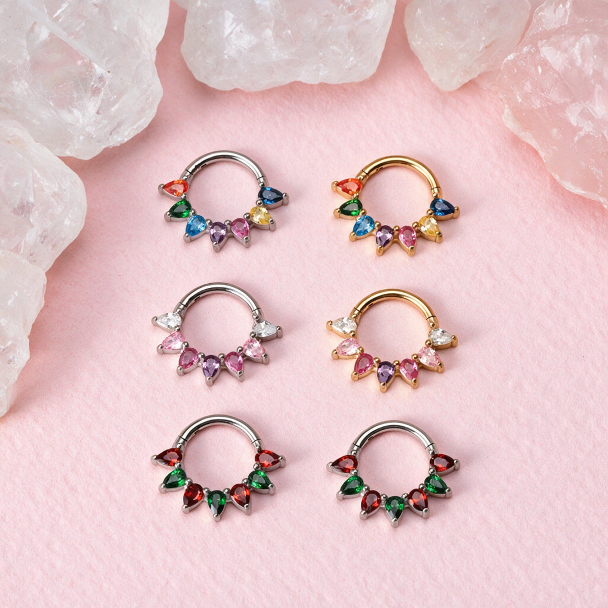 Daleyza Christmas Pear-Cut Gemstone Clicker