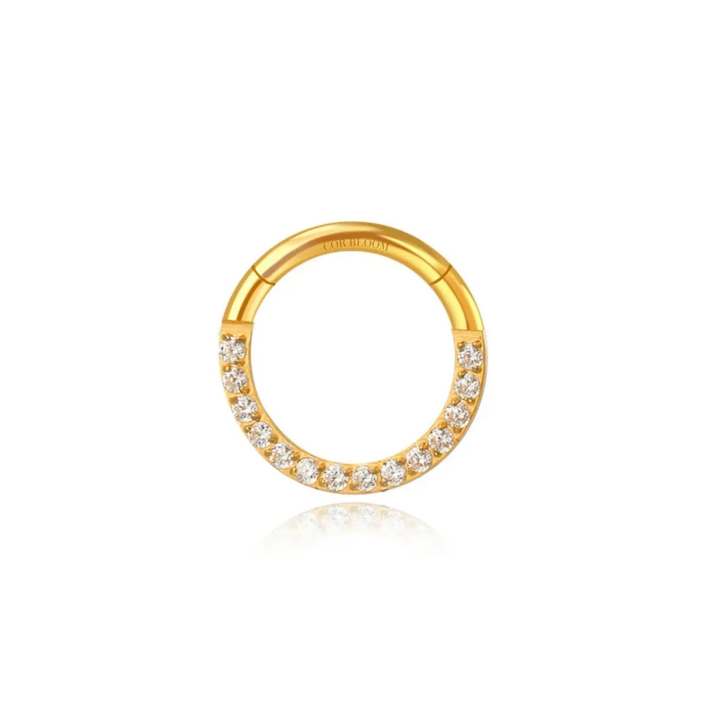 Titanium Essential CZ Helix Hoop | Septum Clicker | Daith Ring