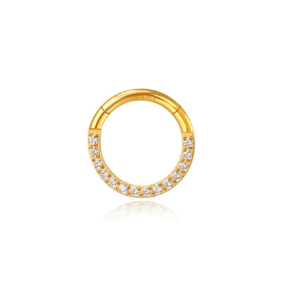 Titanium Essential CZ Helix Hoop | Septum Clicker | Daith Ring