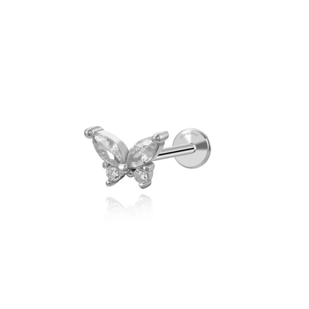 Magical Butterfly Flat Back Piercing 16g 8538