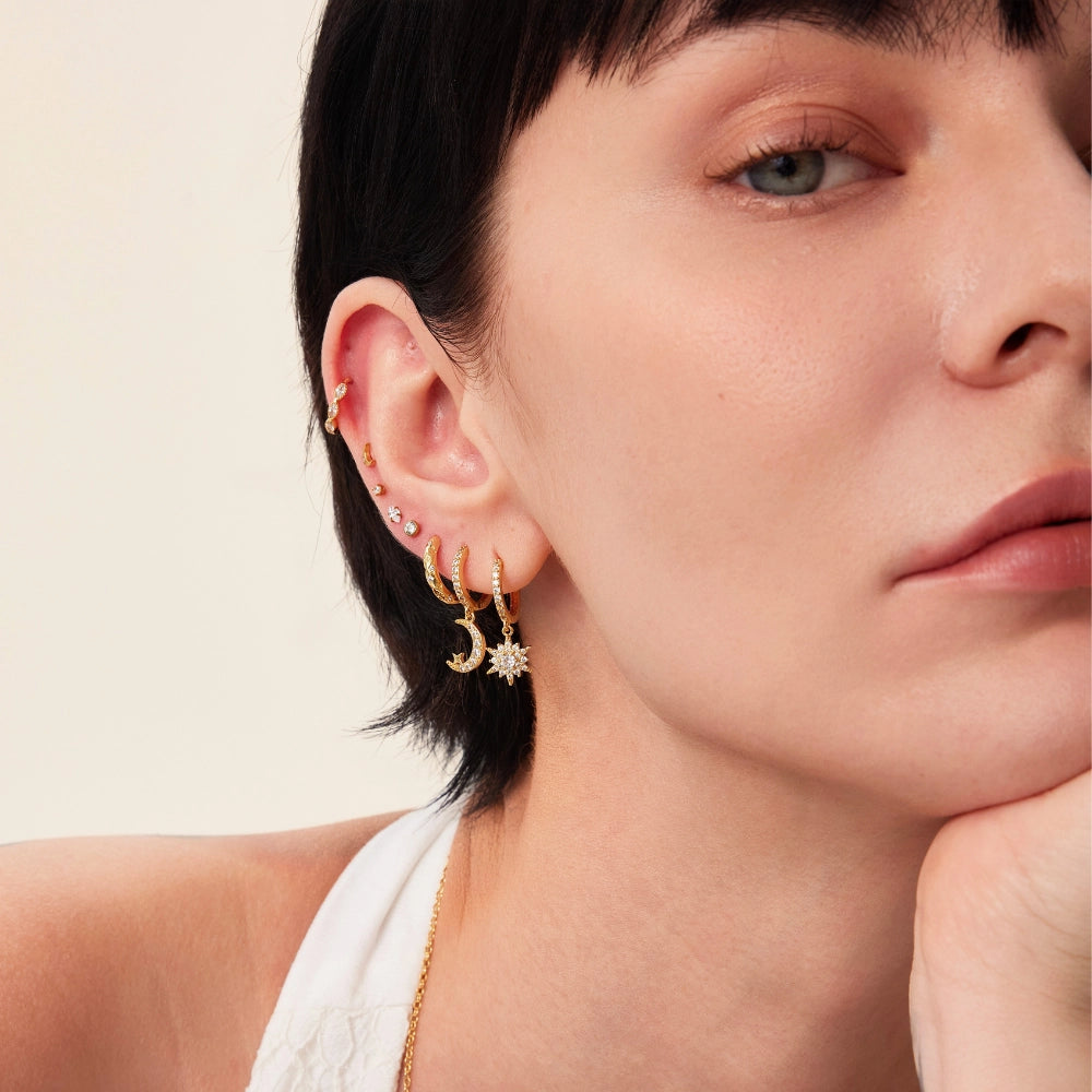 Titanium Essential Forever Diamond Flat Back Stud