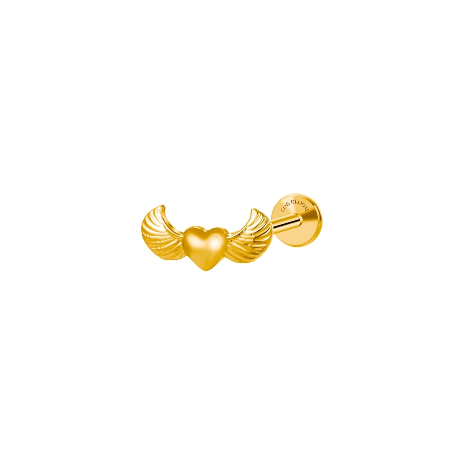 Titanium Angel Heart Piercing Earring