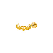 Titanium Angel Heart Piercing Earring