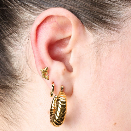 Lucky Carp Flat Back Piercing Stud