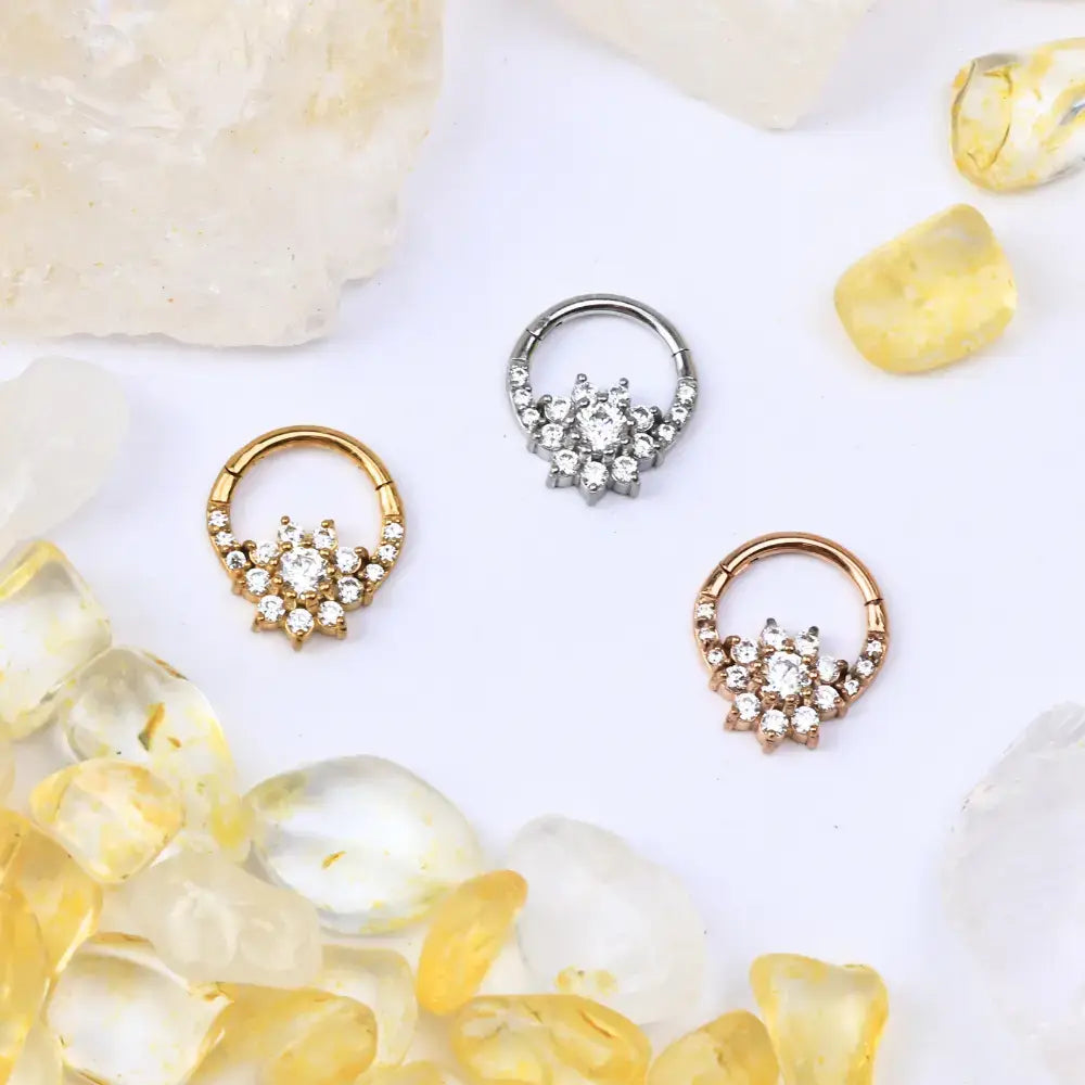 Emery Diamond Sunflower Clicker