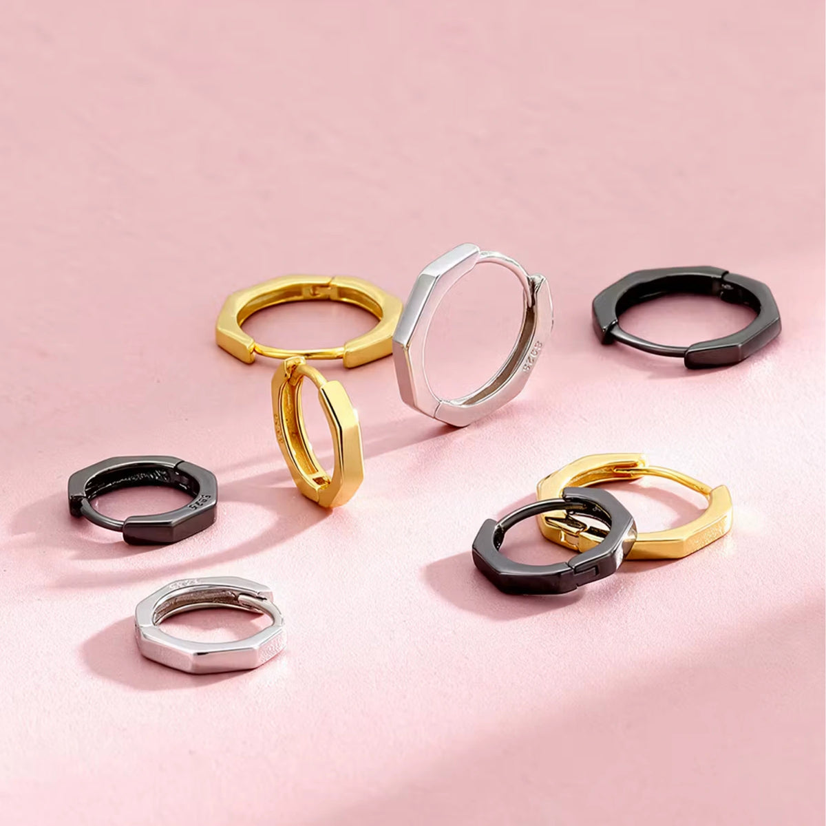 Geometric Hoop Earrings