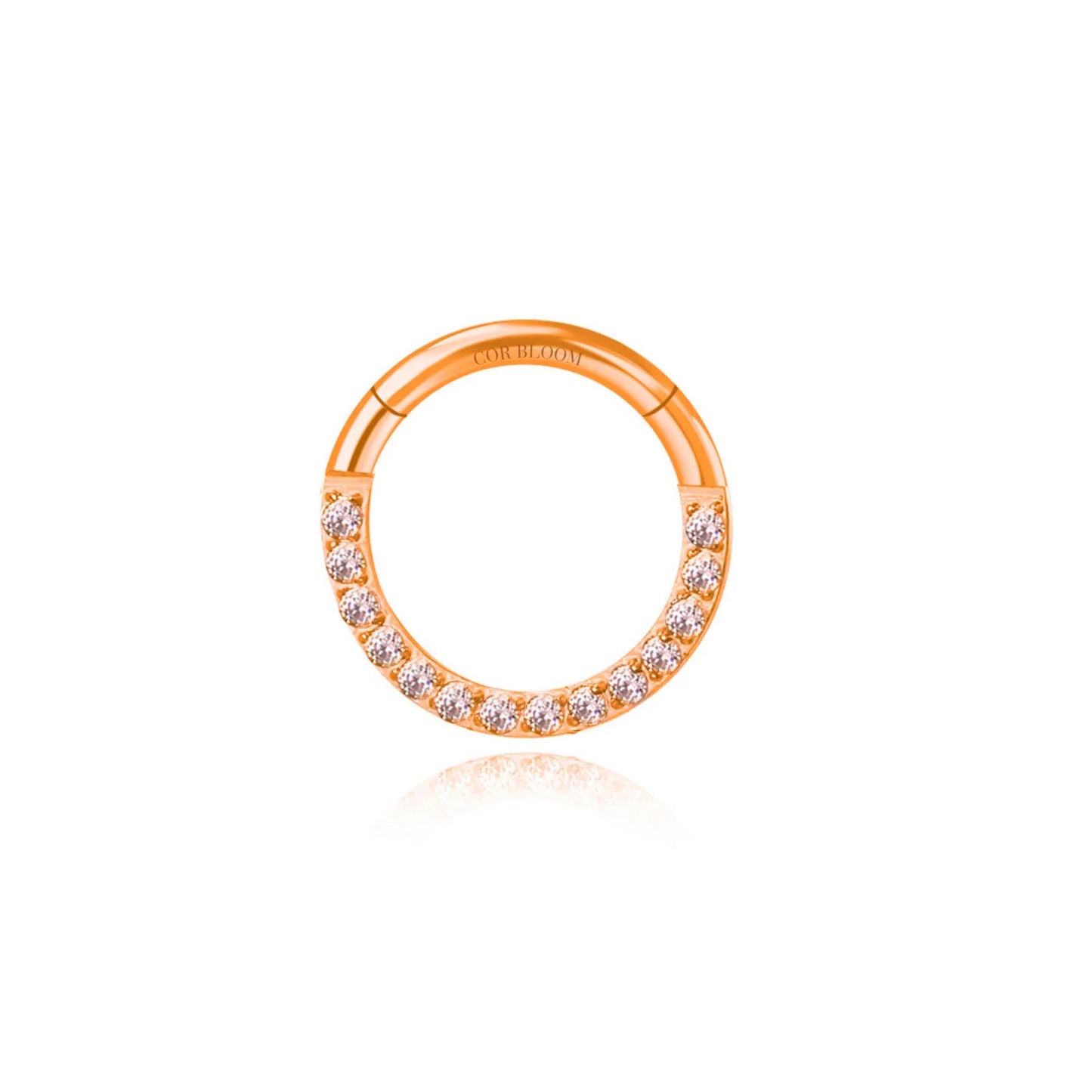 Titanium Essential CZ Helix Hoop | Septum Clicker | Daith Ring