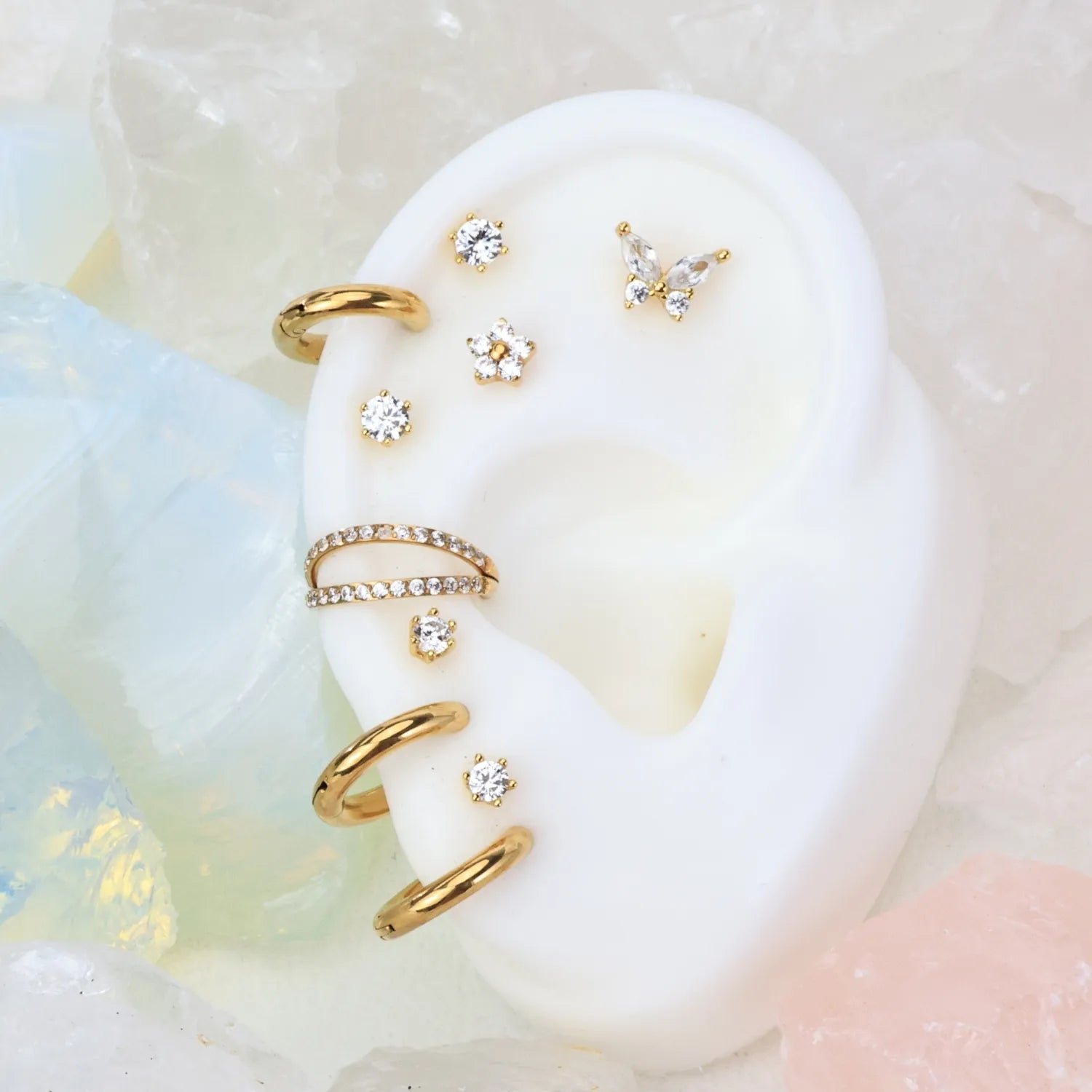 Magical Butterfly Flat Back Stud