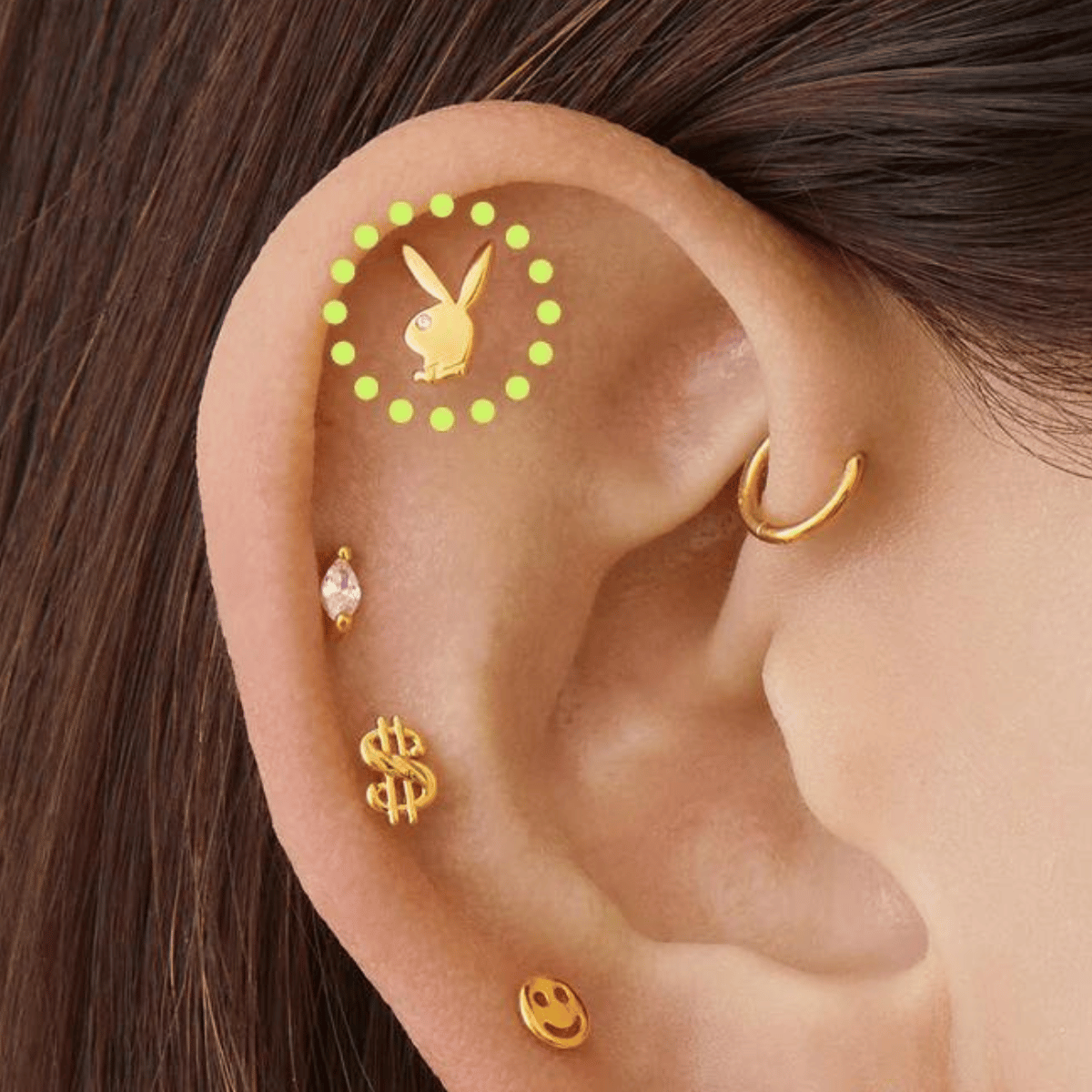 Buy MEENAZ Piercing Men Jewellery Diamond Studs Hoop Earings/Ear rings  Earrings For Men/Boys/Gents/Girls/Boyfriend Girlfriend Unisex - BALI-M9196  at Amazon.in