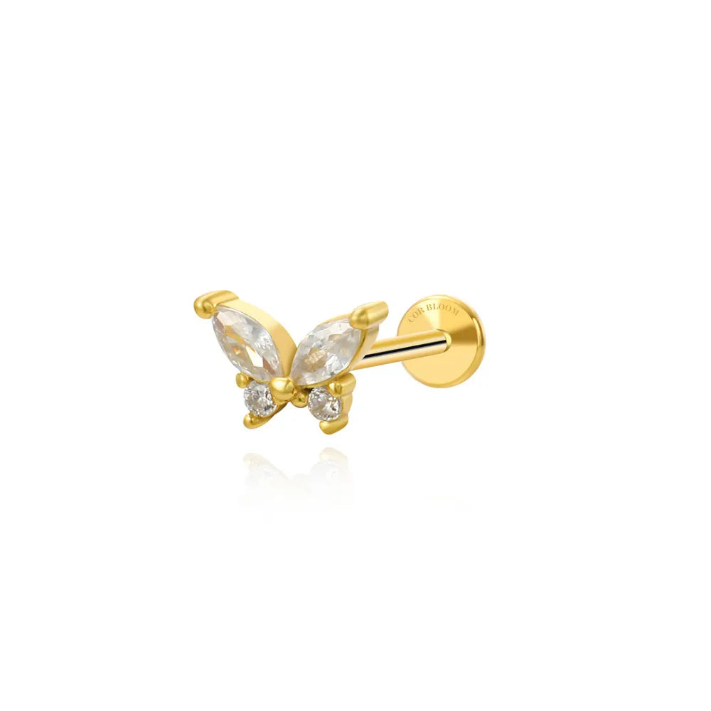 Magical Butterfly Flat Back Stud