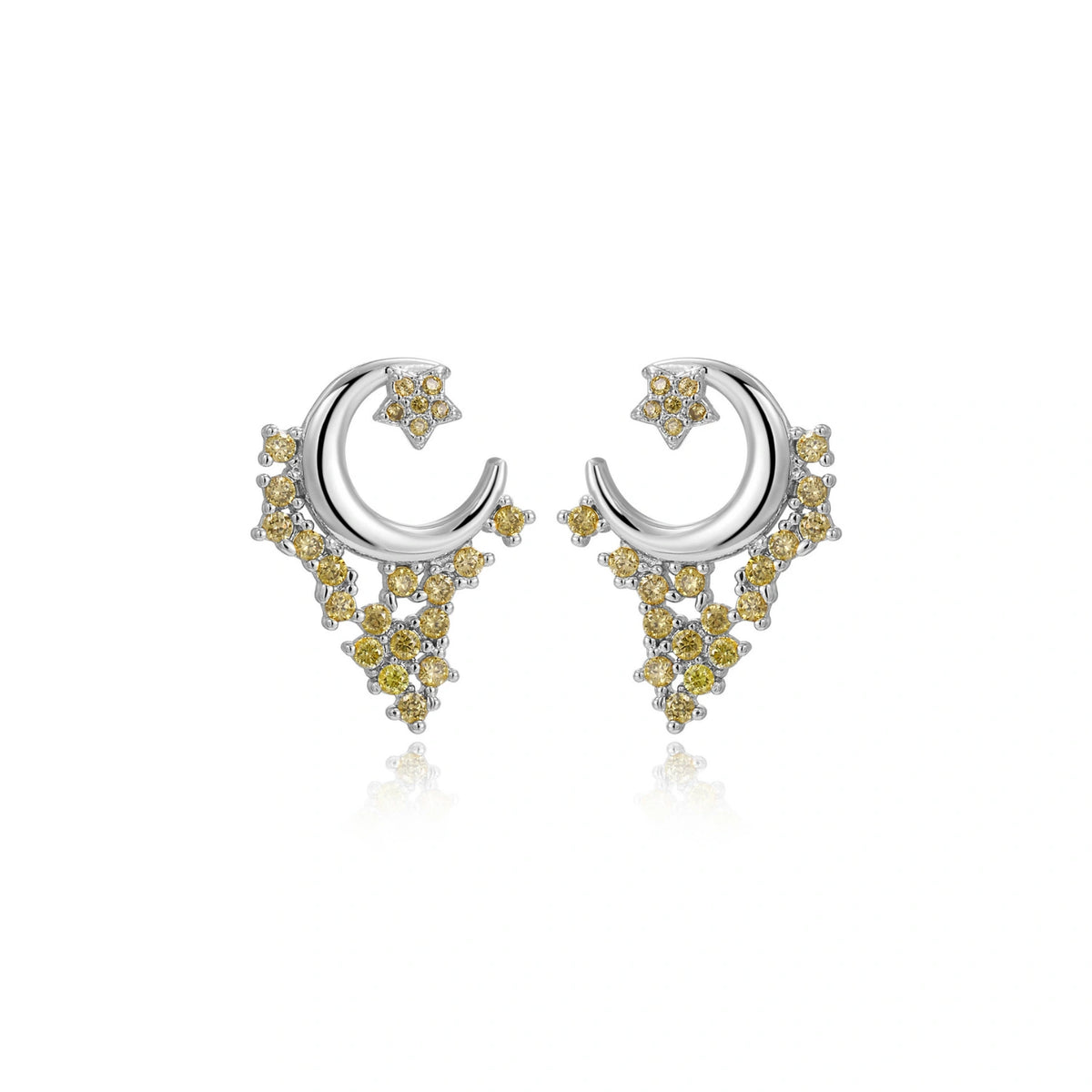 Asteria Peridot Galaxy Stud Earrings