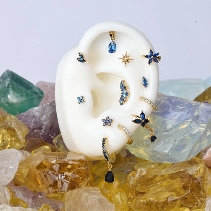 Titanium Northern Star Piercing Stud