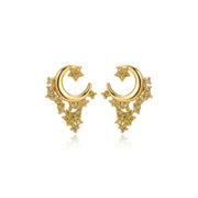 Asteria Peridot Galaxy Stud Earrings