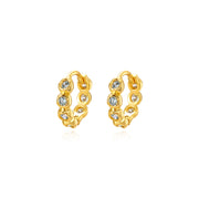 Agora Hoop Earrings - Light Aquamarine