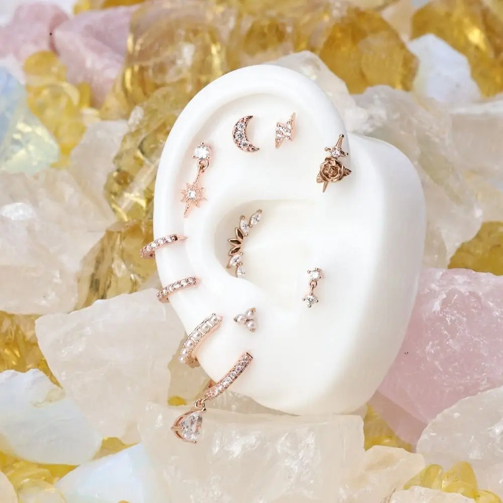 Diamond Guiding Star Flatback Stud