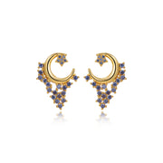 Asteria Tanzanite Starfall Stud Earrings