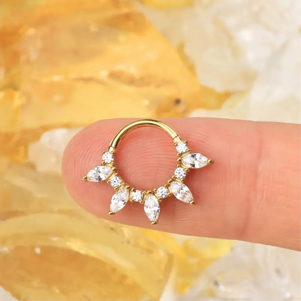 Gracelynn Crystal Marquise Gemstone Clicker