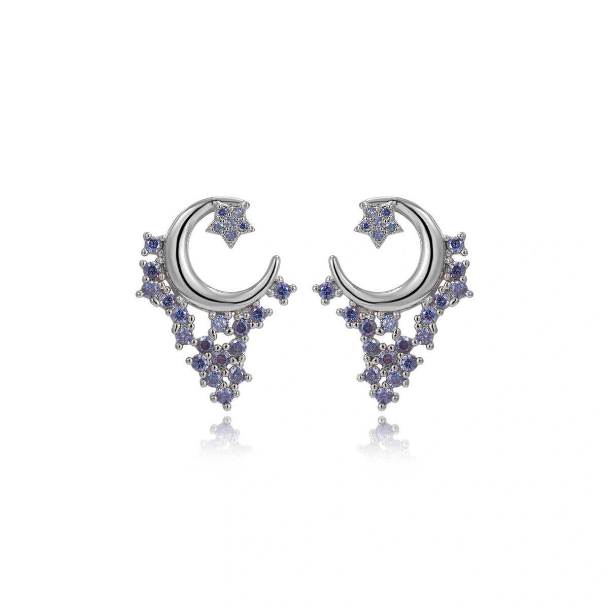 Asteria Tanzanite Starfall Stud Earrings
