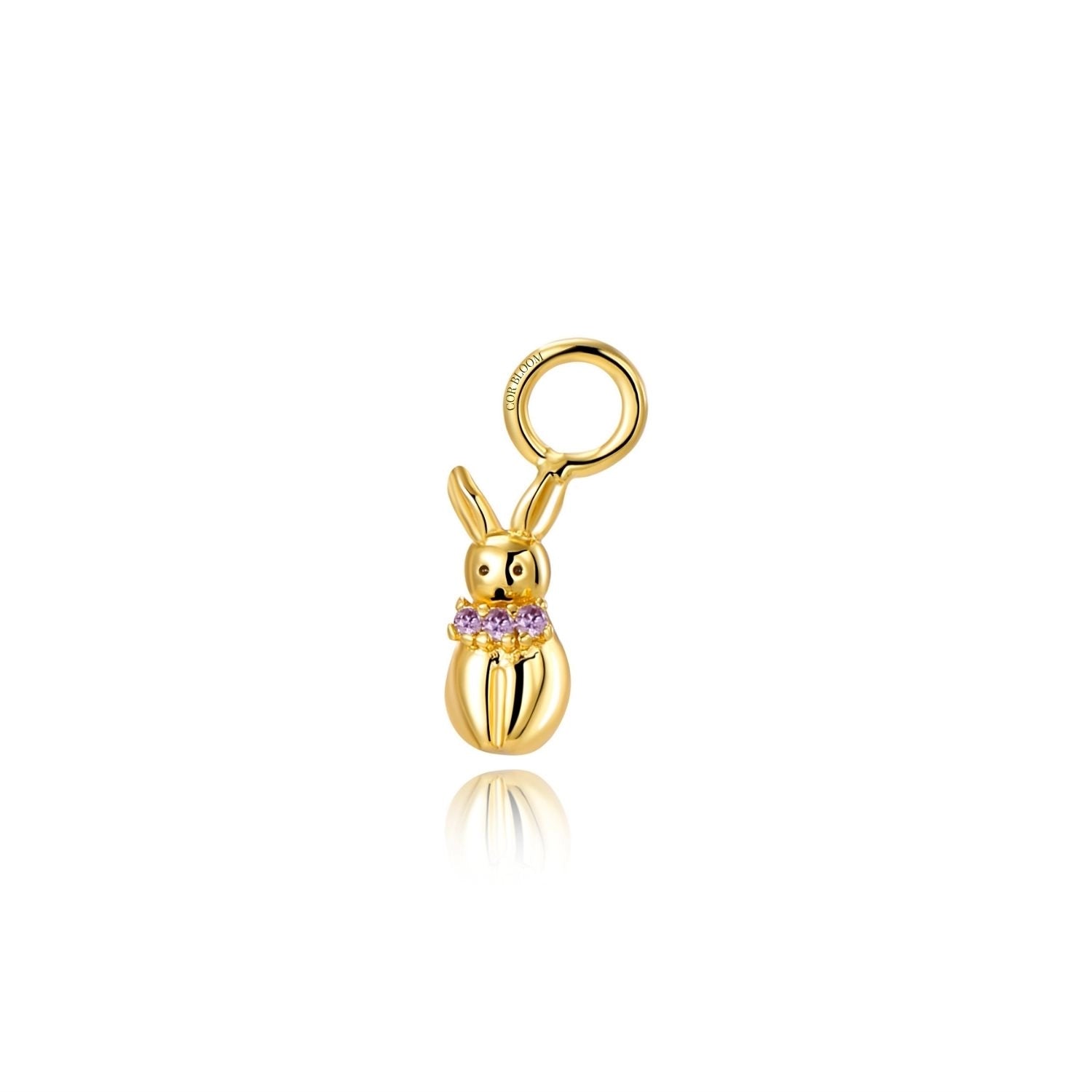 Amethyst Rabbit Charm