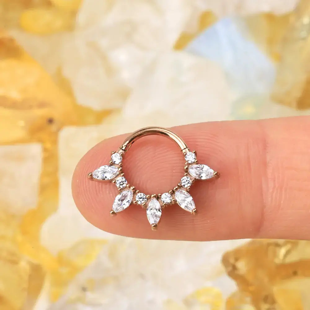 Gracelynn Crystal Marquise Gemstone Clicker