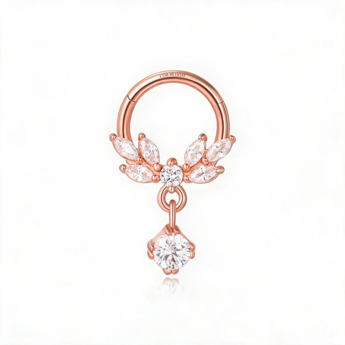 Clicker pendente con cristalli Delilah
