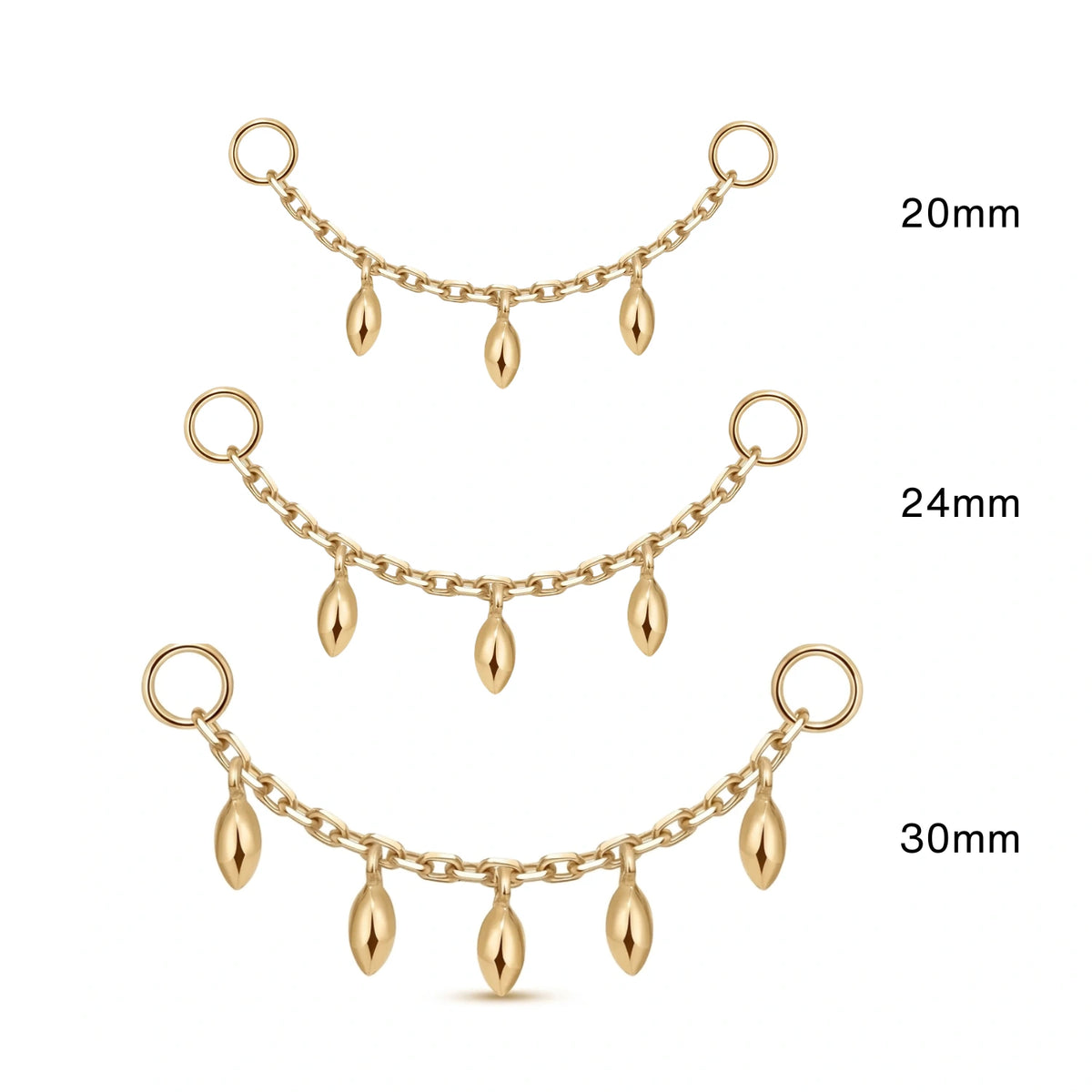 Ambros Metal Dewdrop Chain Attachment