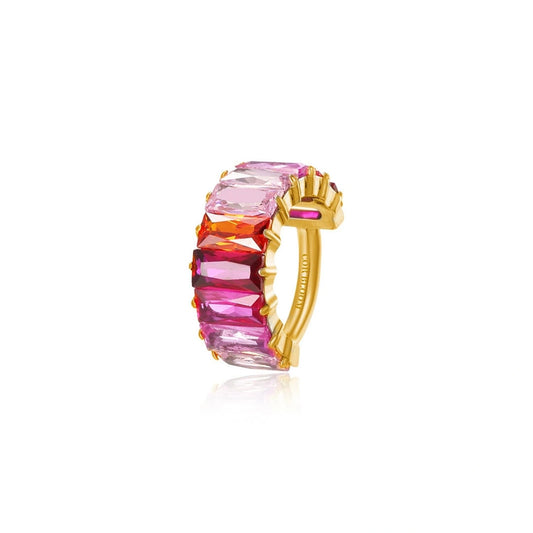 Titanium Gradient Pink Gemstone Clicker | Conch Hoop