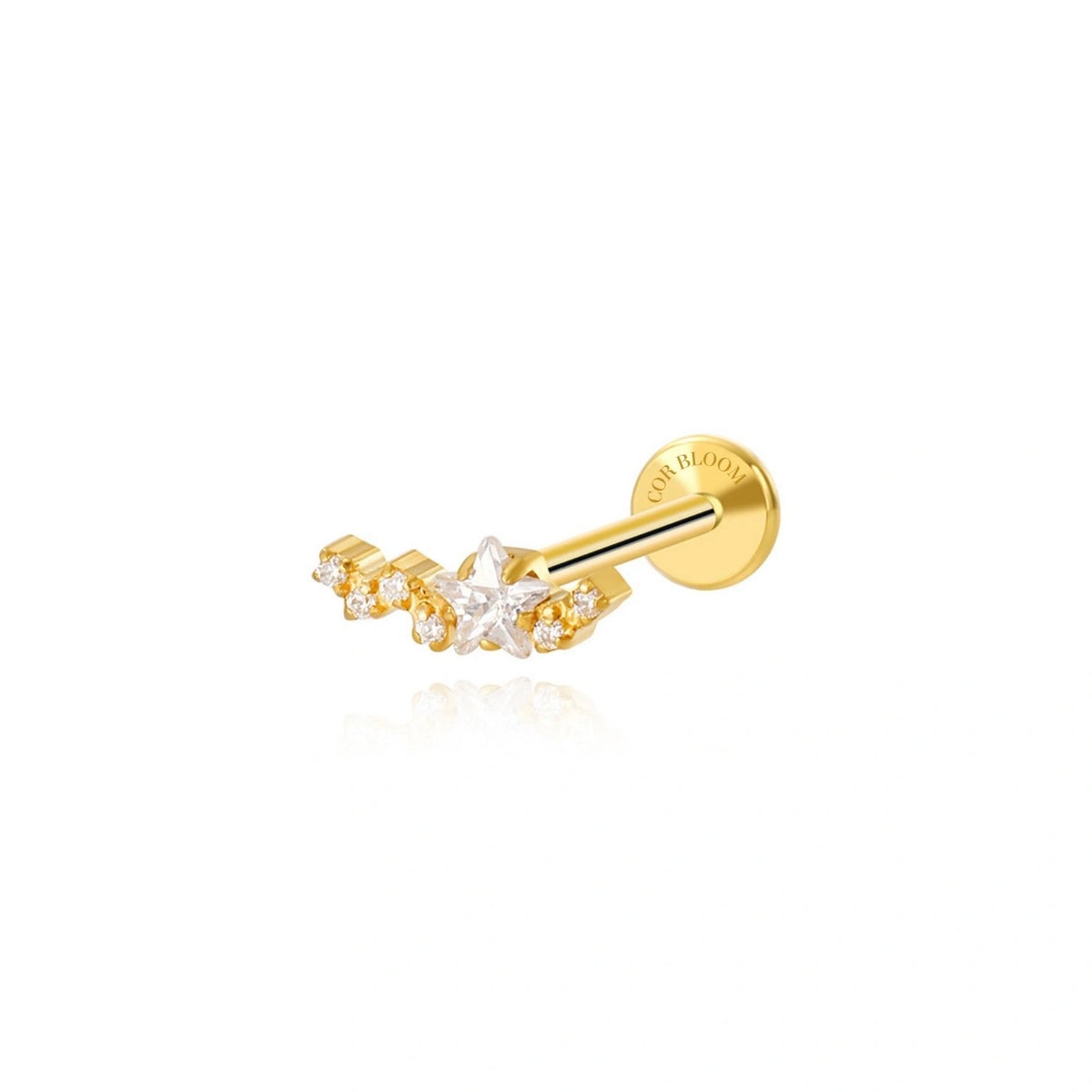 Titanium Aodh Star Cluster Climbing Stud