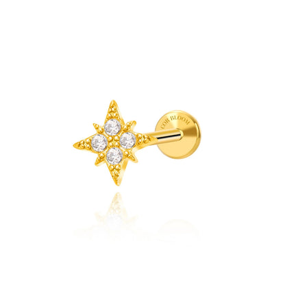 Diamond Northern Star Piercing Stud