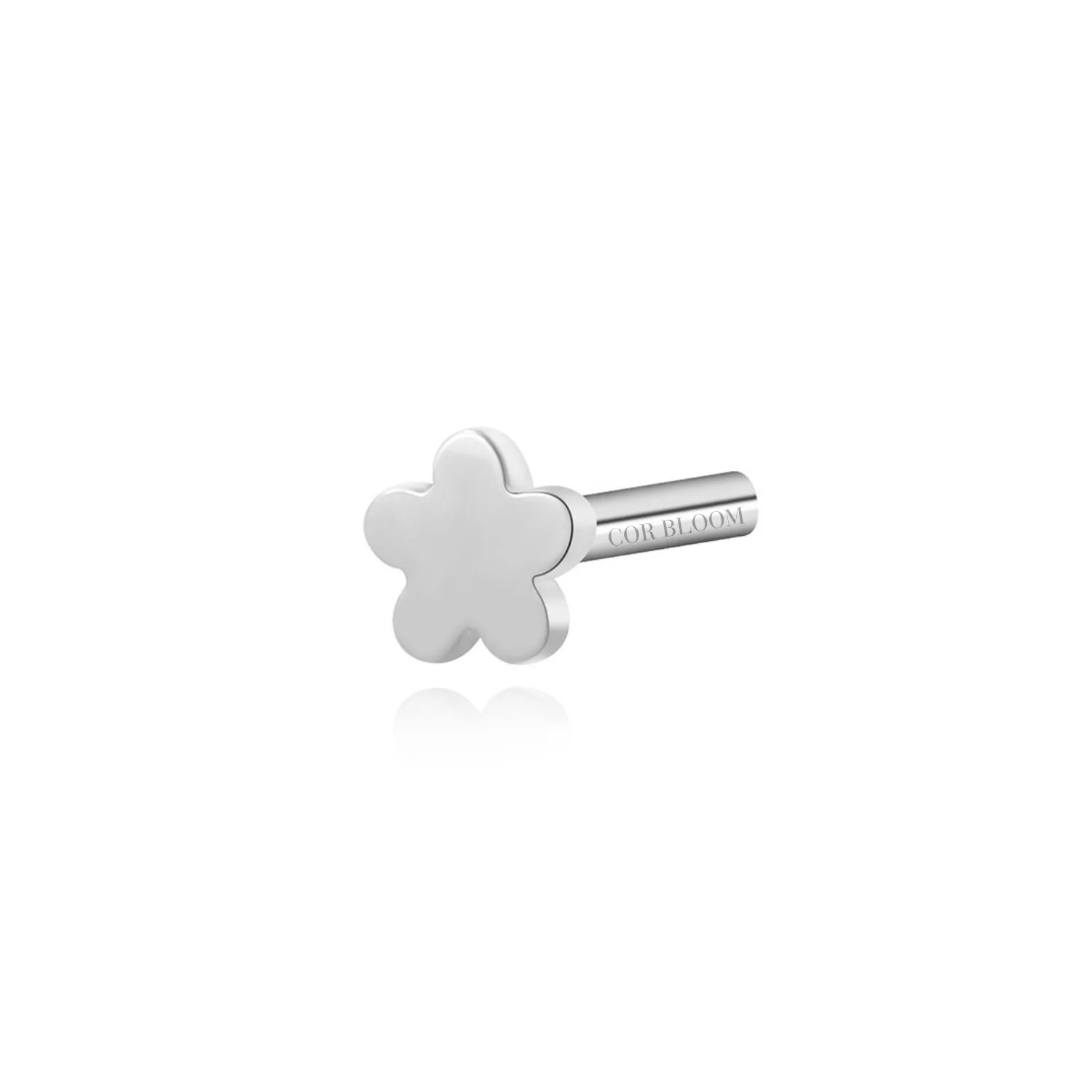 Solid Titanium - Flower Shape - Back Post