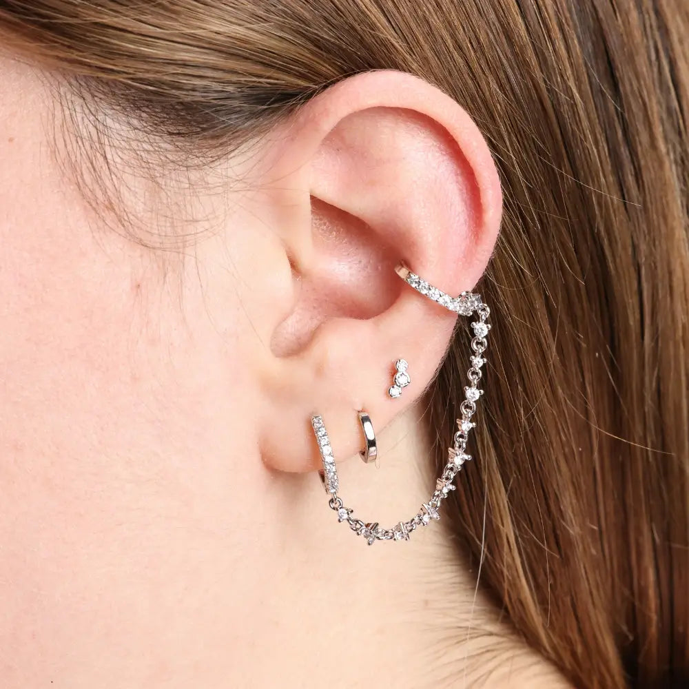 Abrielle Diamond Chain Earring
