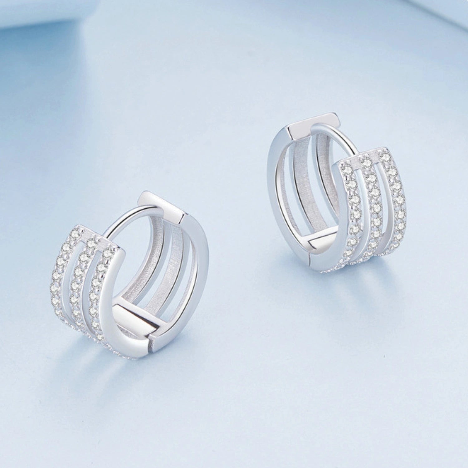 Triple Layer Hoop Earrings