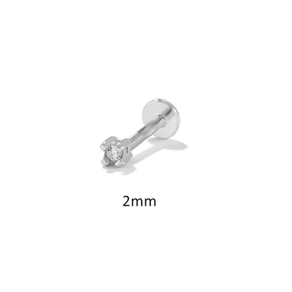 Minimal Diamond Flat Back Piercing (16G)