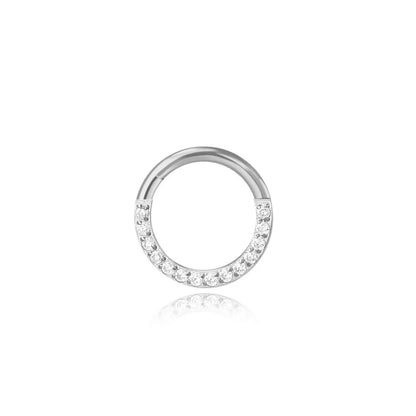 Titanium Essential CZ Helix Hoop | Septum Clicker | Daith Ring