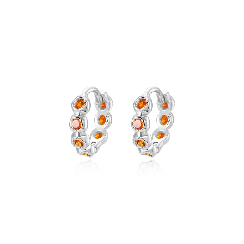Agora Hoop Earrings - Orange