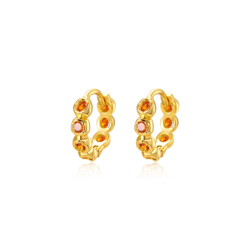 Agora Hoop Earrings - Orange