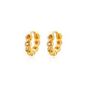 Agora Hoop Earrings - Orange
