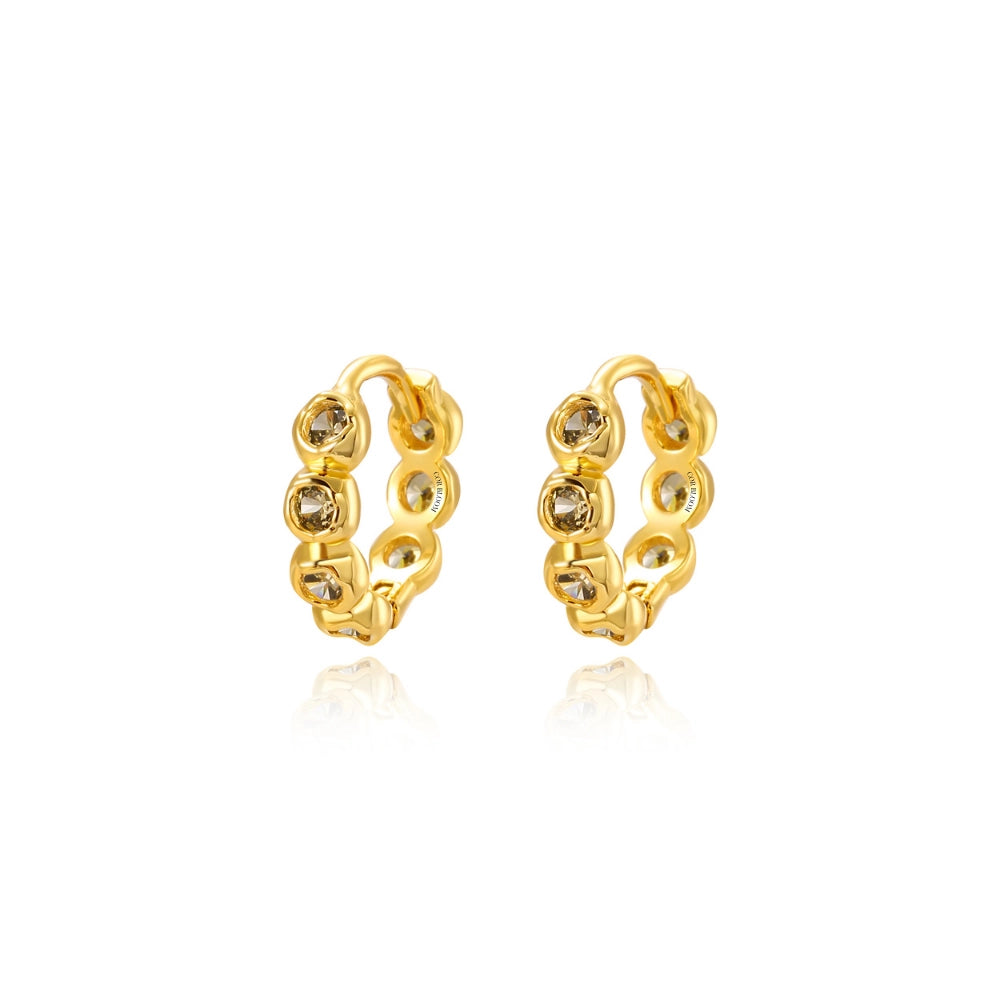 Agora Hoop Earrings - Peridot