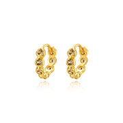 Agora Hoop Earrings - Peridot