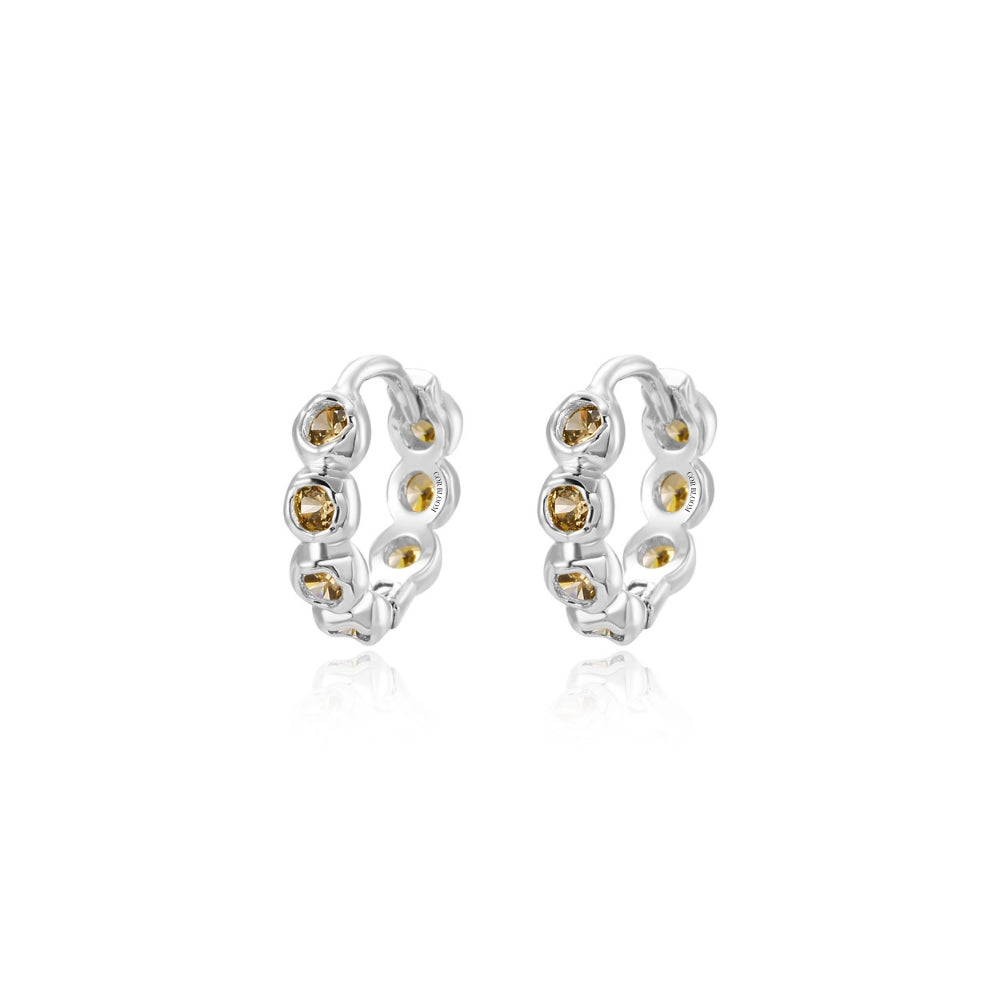 Agora Hoop Earrings - Peridot