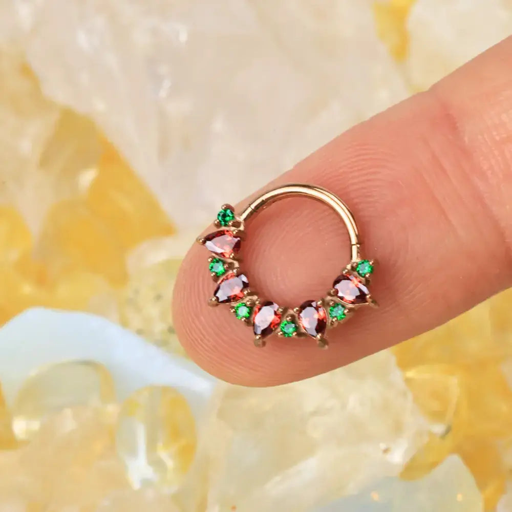Dakota Xmas Pear Gemstone Clicker