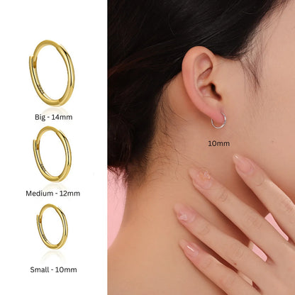 Triple Hoop Earrings Set