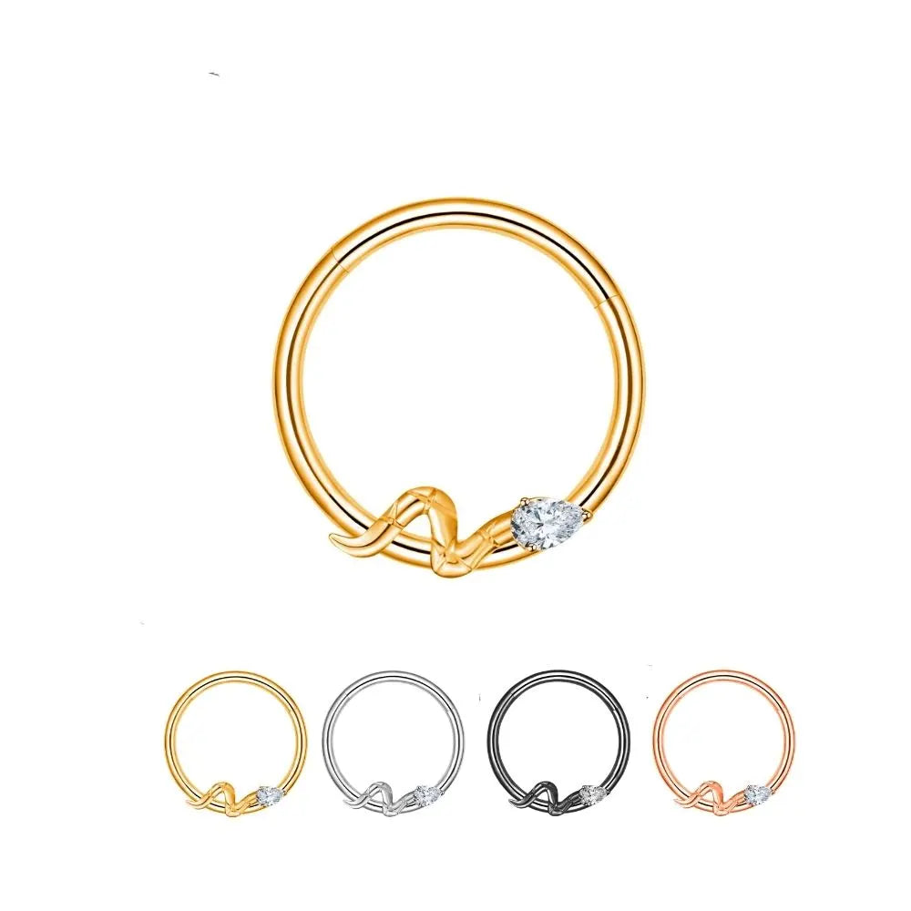 Titanium Zoya Diamond Snake Clicker