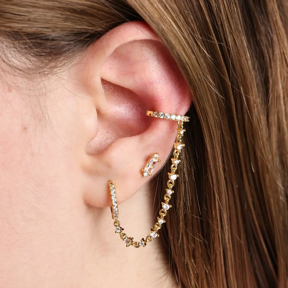 Abrielle Diamond Chain Earring