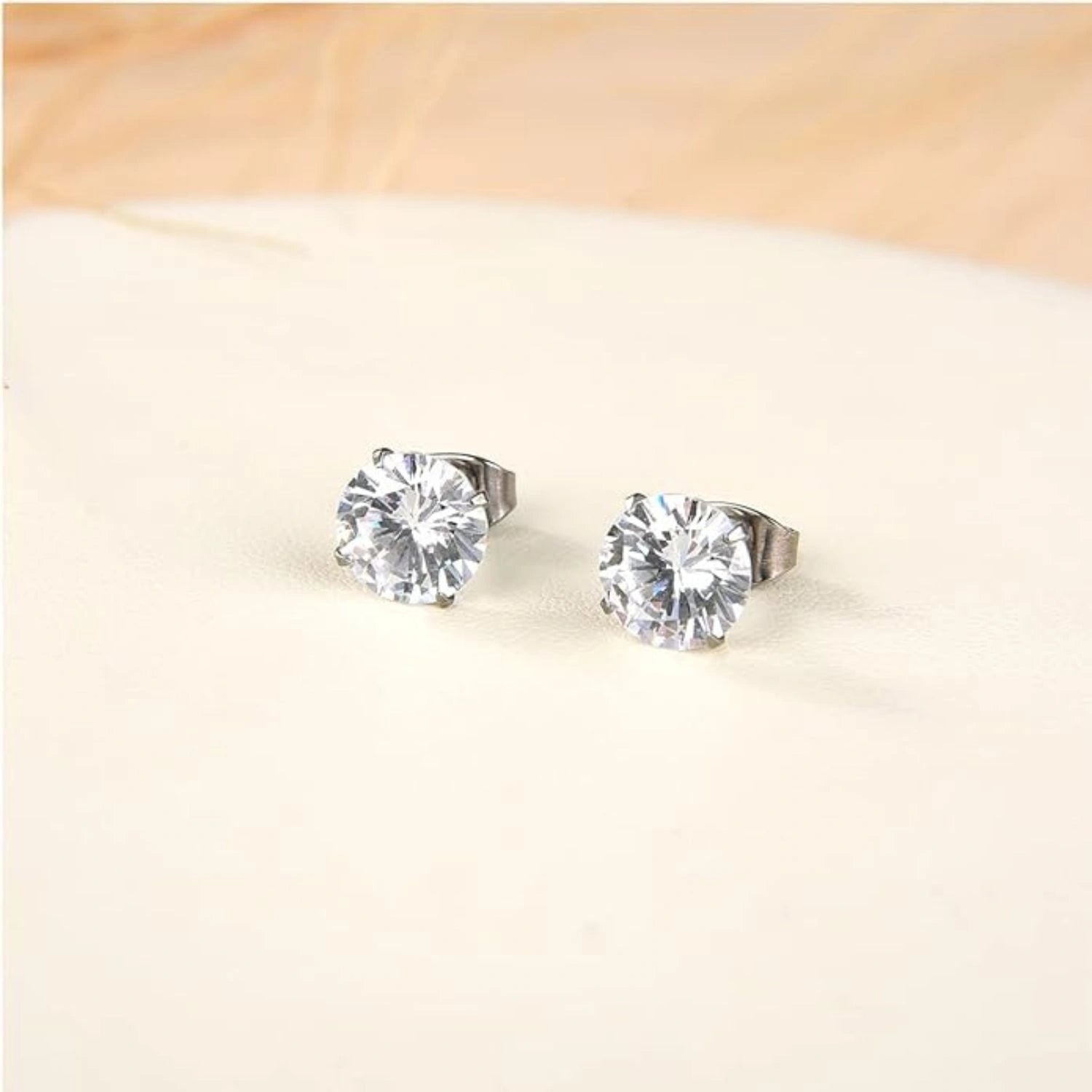 Essential Titanium Multisized CZ Stud Earrings