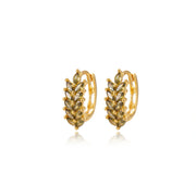 Willow Peridot Marquise Hoops