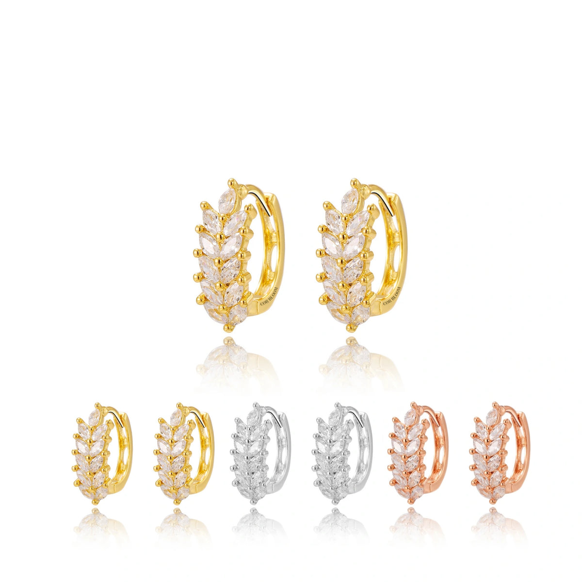 Willow Marquise Hoops